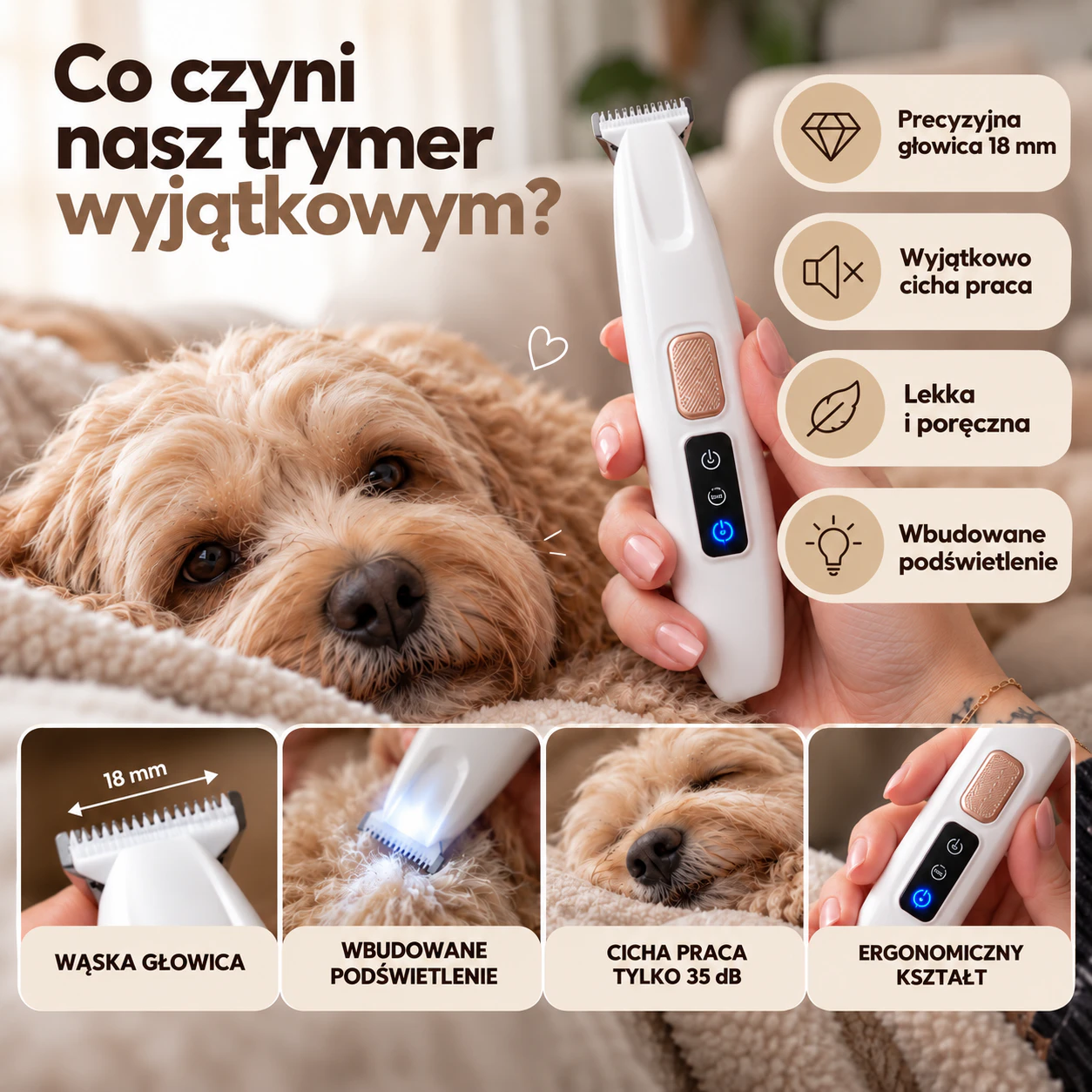 Furio - cichy trymer do łapek 1